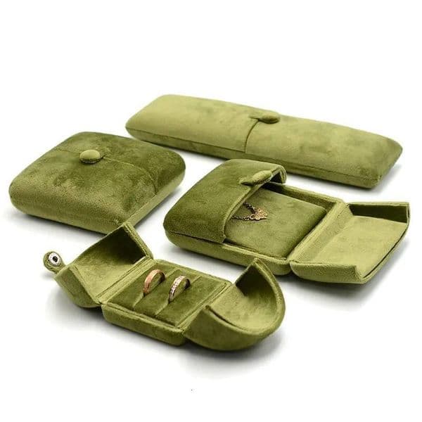 Dual Open Velvet Organizer Multi Use For Rings Bracelets Necklaces Earrings Wedding Display Jewelry Packaging Box