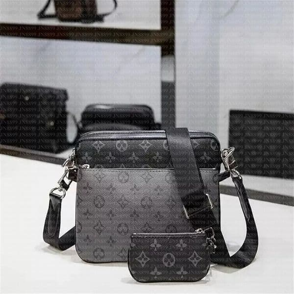 Designer Bag Man 3pcs TRIO Corssbody Handbag Men Leather Messenger Bags Luxury Shoulder Bags louisities Tote Make up Bags Designer Handbag Women Clutch Backpack
