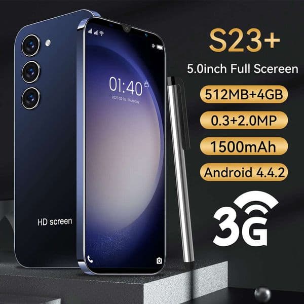 S23 Smartphone, 5.0-inch, Android Dual SIM, 512MB+4GB Supports Google Play Store Global Version High Volume SANNAING