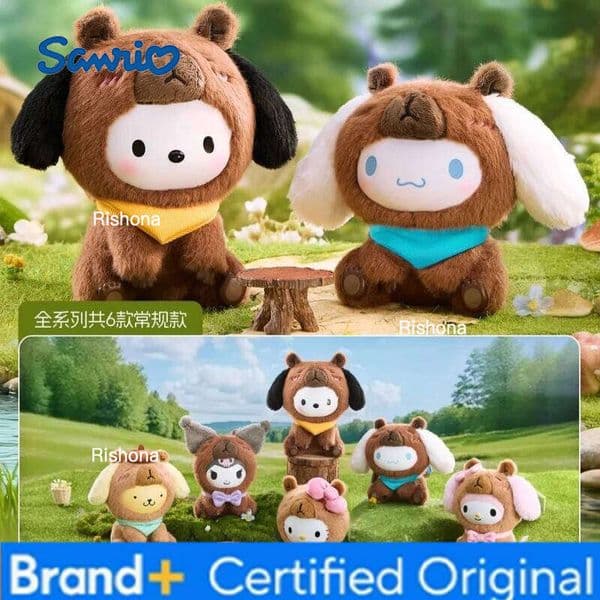 Sanrio Genuine New Characters Buddha-like Capybara Series Vinyl Plush Blind Cute Toy Gift Desk Decoration Surprise Box H260109