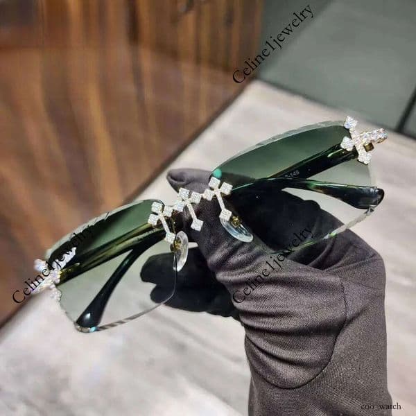 Pass Dia Tester Hip Hop Sunglasses Moissanite Dias New Design Fashion Jewelry Mens Sun Glasses for Woman