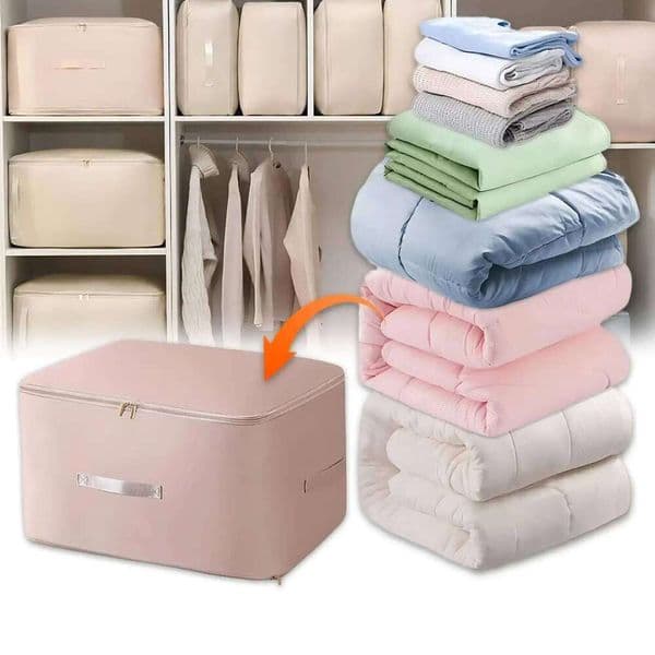 Dustproof Storage Large Capacity Moisture-proof Clothes Quilt Moving Bag Self Compression Organizer 26T0110