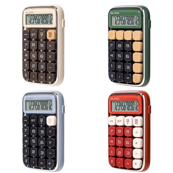Mechanical Keyboard 12-Digit Calculators High Appearance High Foot Calculators With Removable Keys For Student School Supplies 260109