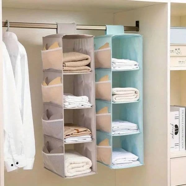 Clothing Wardrobe Organizer Multi-Functional Household Multi-Layer Foldable Hanging Storage Bag