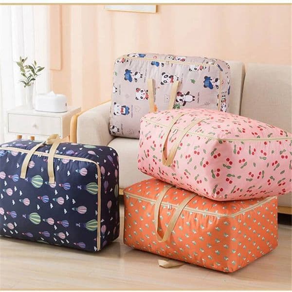 Nordic Fresh Style Clothing Dust Large Capacity Oxford Cloth Student Hand Luggage Household Sundries Storage Bag