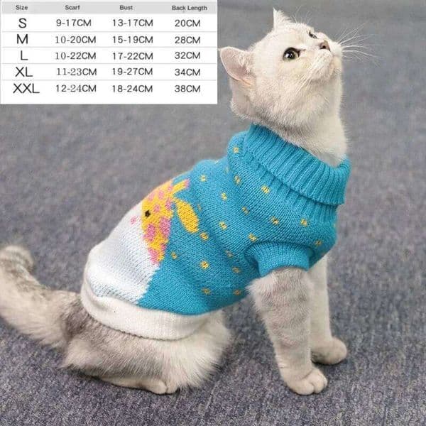 Cat Clothes Gatos Sweater Pet Dog Clothing for Small Medium Puppy Dogs Cats Winter Warm Coat Teddy Pug Jacket Soft Vest New 26W0110