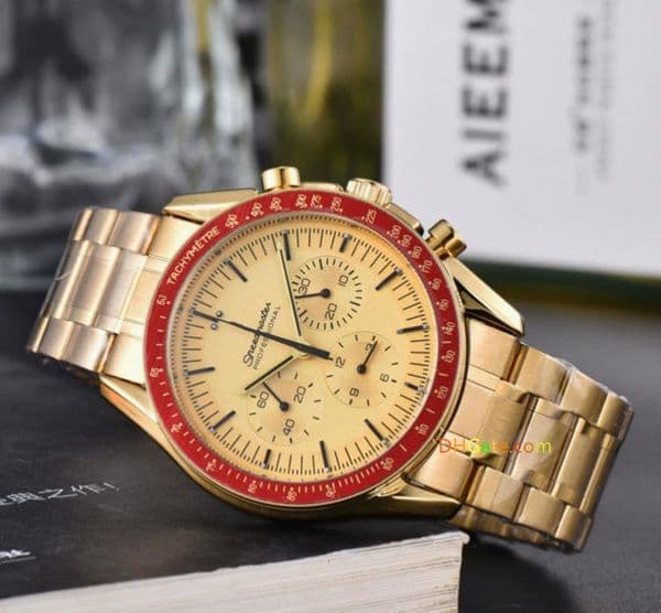 Professional speed men's coaxial master watch Men Watches Designer watch Quartz Mens Watch With Stainless Steel Strap Timepiece Fashion Clock Stopwatch OG007