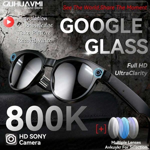 2026 New 8K HD Smart Glasses Men Chat GPT 800Mp Camera Bluetooth Call AI Translation Voice Assistant Control Sunglasses Women