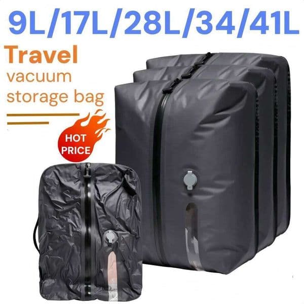 Outdoor Vacuum Compression Camping Travel Clothing Storage Bags, Lightweight,Space-Saver Organizer for Hiking Trips 26T0110
