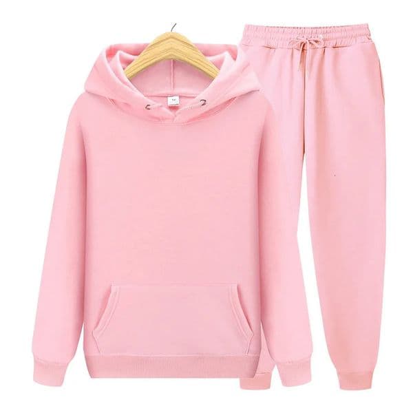 Womens Solid color Sets Hoodies Pants Autumn Winter Hooded Sweatshirt Sweatpants Hoodie Pant Hoody Pullover Female Suit 260109