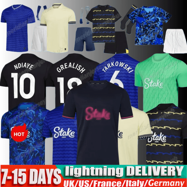 25 26 GREALISH BRANTHWAITE Evertoon Soccer third Jerseys DANJUMA NDIAYE HARRISON MYKOLENKO TARKOWSKI COLNMAN YOUNG GUEYE PICKFORD 2025 2026 football men shirt1
