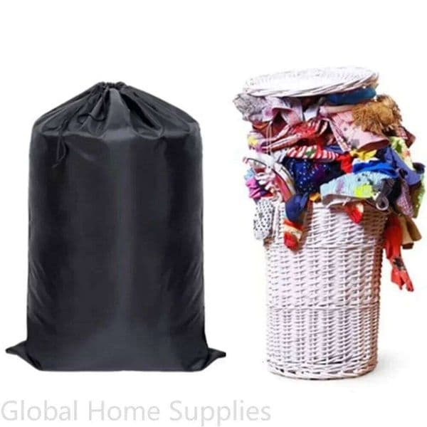 XL Washable Bag with Drawstring Dirty Organizer Laundry Dorm Room Essentials Travel and Outdoors 26Y0112