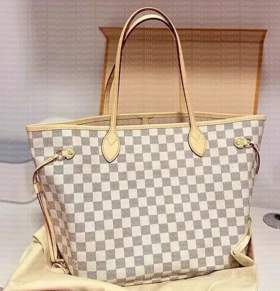 Designer Bag 2pcs Set White Grid Embossed Flower Women Crossbody Handbag Shoulder Bags Fashion Composite Ladys Clutch Tote Bag shopping Female Coin Purse wallet
