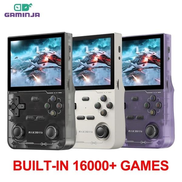GAMINJA K36 35Inch IPS Screen Handheld Game Console 64GB Memory Classic Games Portable Handheld Open Source Game Console 251219ww
