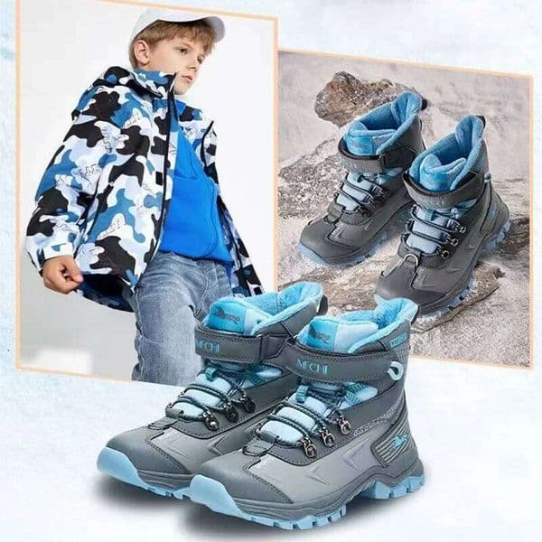 Kids Hiking Boots Boys Girls Outdoor Walking Climbing Sneaker Comfortable Snow Shoes Hiker Boot Antiskid Steel Buckle Sole X260112