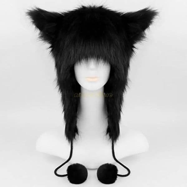 31BF Soft Warm Cats Ears Hat Plush Anime Ear Hat Head Accessory for Themed Event Roleplaying Theme Party Costume Props Hat 260112BJ