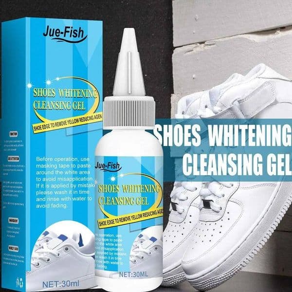 30/100ml Shoes Cleaner with Tape & Brush Kit Multifunction White Shoe Cleaning Agent for Canvas Fabric