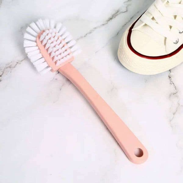 1Pcs Durable and Multifunctional Five Sided Washing for Household Use Non Damaging Long Handled Shoe Brush 26Y0112
