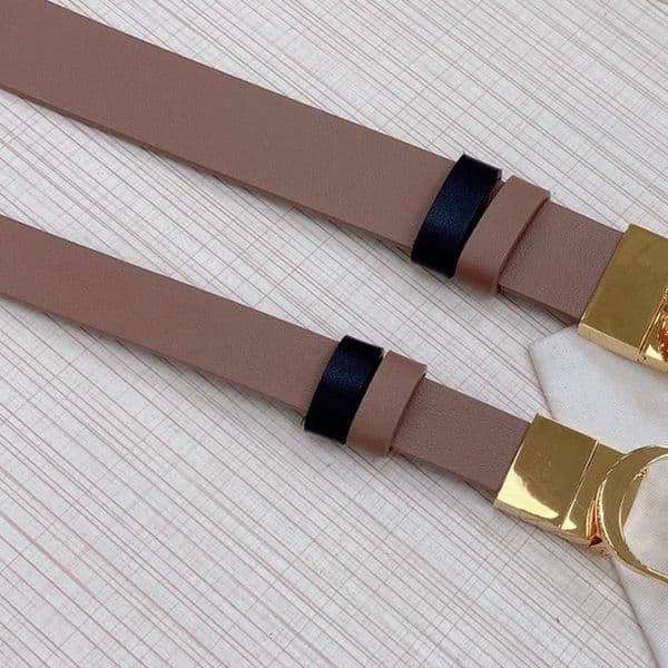 Designer belt 20MM 30MM made calfskin titanium steel belt buckle gold plated 18K never fade for women men with box premium gifts European size 004