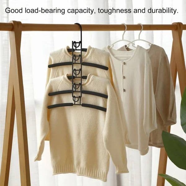 6Pcs Metal Clothes Hangers with Non-Slip Foam Pads, Suitable Coats, Sweaters, Suits, T-Shirts - Essential for Closet Storage, Modern Clothing Organizing Tool ddmynov