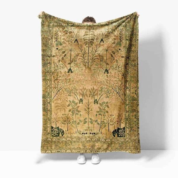 Vintage Kilim Rug Turkish Tribal Area Runner Boho Moroccan Cushion Cover Home Decor Throw Blanket XJ260112