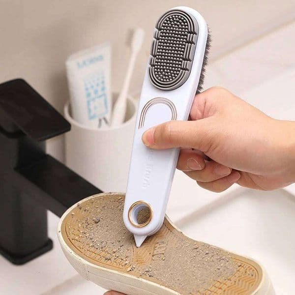 New Multifunctional Double-Sided Shoe Soft Cleaning for Shoes Clothes Stain Silicone Upper Board Brush Clean Tools 26Y0112