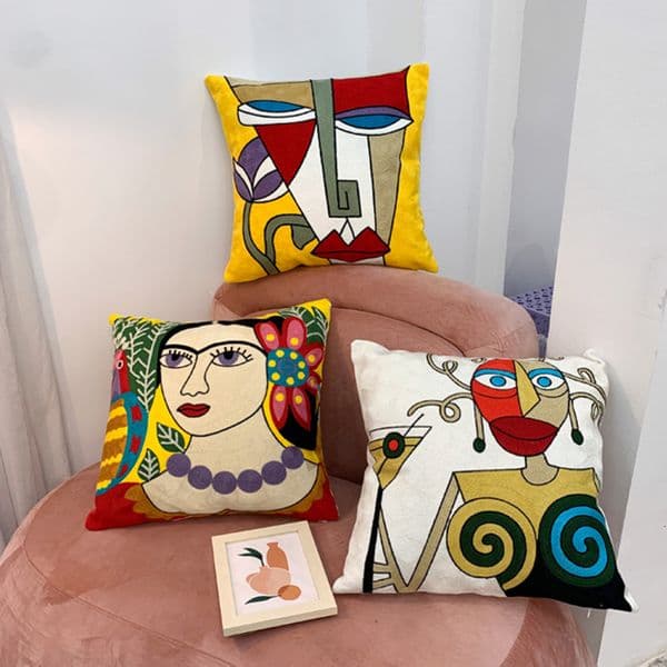 Pillow Case Van Gogh Picasso Cushion Cover Embroidered Decorative Throw Pillowcases Abstract Creative Decoration For Home Sofa Car Covers 251229
