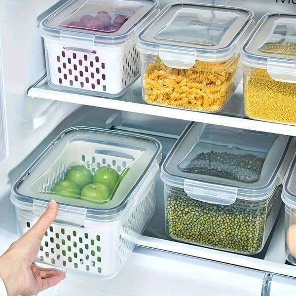 YYMSF Kitchen Cover Refrigerator Frozen Fresh Food Sealed Fresh-keeping Box 26W0113