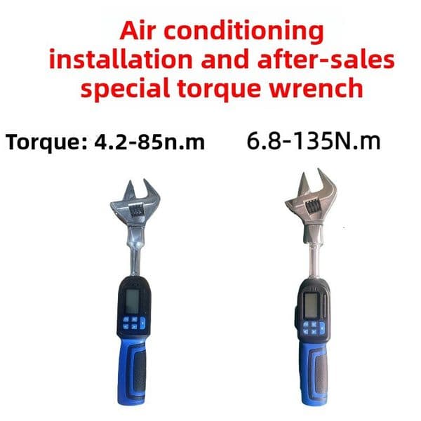Air Conditioner Installation Maintenance Special Digital High-Precision with Interchangeable Adjustable Head and Socket Torque Wrench