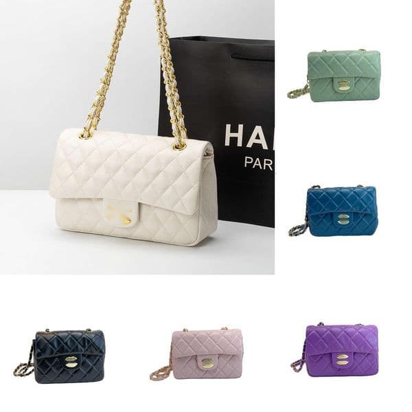 2026 new designer bag Luxury bag CF Classic Quilted Chain Versatile Genuine Leather Crossbody Small Style High-Quality Texture Women's cf Bag 888