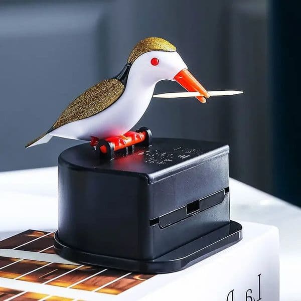 Cute Little Bird Toothpick Container Automatic Toothpick Dispenser Toothpick Holder Home Decor Table Decoration Table Accessorys 260112