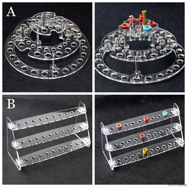 Acrylic display clear stand shelf holder base rack box show case for 510 810 thread drip tips tfv8 prince baby