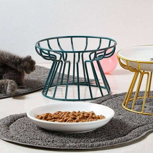 Food Water Treats For Cats &amp Doggie Cat Stand Dogs Supplies Ceramic Raised Pet Bowl Outdoor Feeding Drinking Accessories 26W0113G12