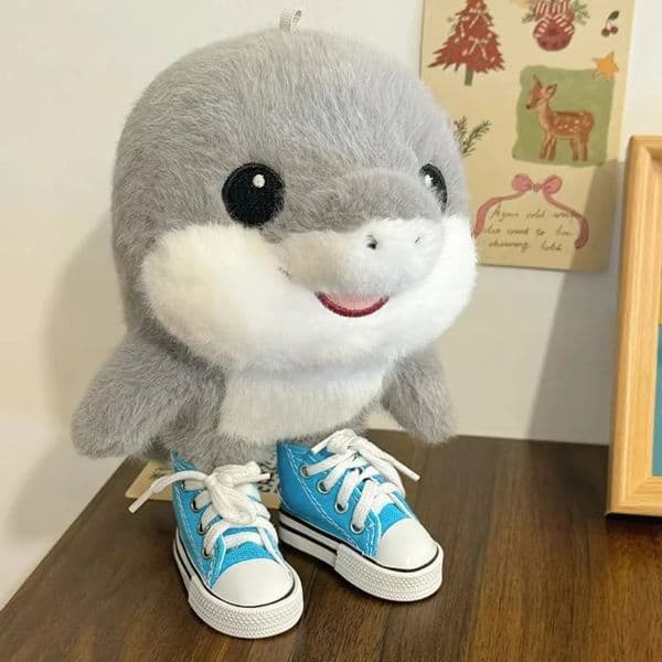 Tralalero Tralala Tung Sahur Stuffed Shoe-wearing Cute Anime Shark Plush Doll 23cm Cartoon Italian Brainrot Plushie 260108