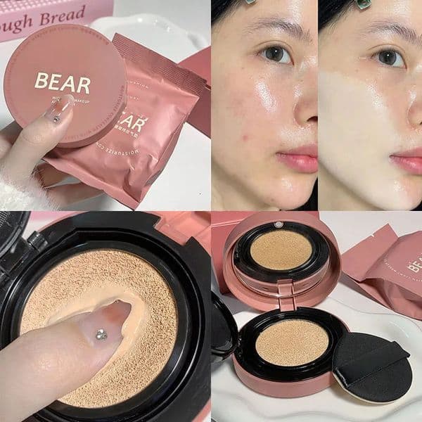 Moisturizing Concealer Air Cushion Compact Cream Skin Foundation Waterproof Brighten High Coverage Base Korean makeup Cosmetics 260104