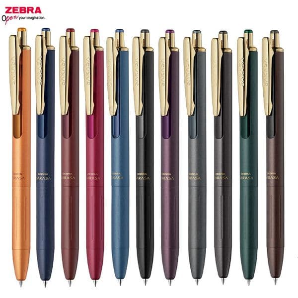 Japan ZEBRA Limited Gel Pen Sarasa Grand Retro Frosted Metal Rod JJ56 Press Ballpoint Pen 05mm Office Stationery Quick-drying 260112