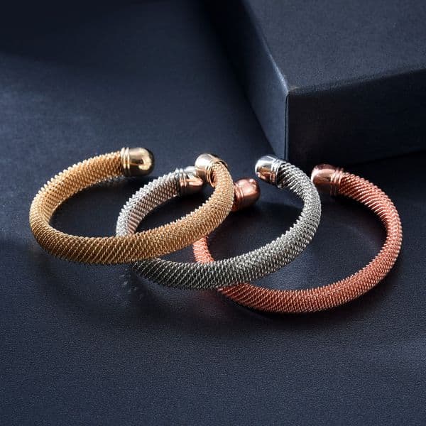European And American Style Hot-Selling Mesh Chain Open Bracelet Gold Rose Free shipping Gold Silver Color Unisex Jewelry
