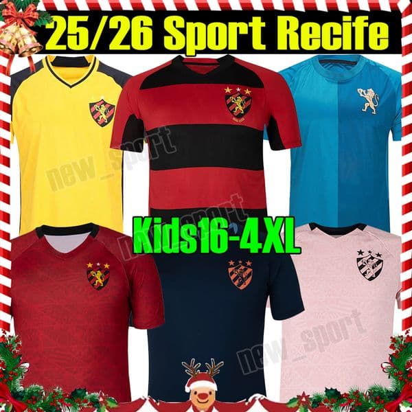 4XL 25/26 Sport Recife soccer jerseys LOBATO PABLO PACIENCIA ATENCIO G.MAIA FABRICIO HYORAN camisa de Leao 2025 home Red black Men Kids kit Football shirts