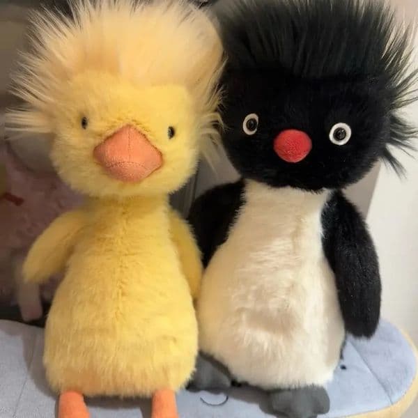 Ultra-Soft Jelly Fluffy Animal Series Plush - Cute Fuzzy Stuffed Animals Adults Room Desktop Decoration Trendy Toy Boy Girl Gift 260108