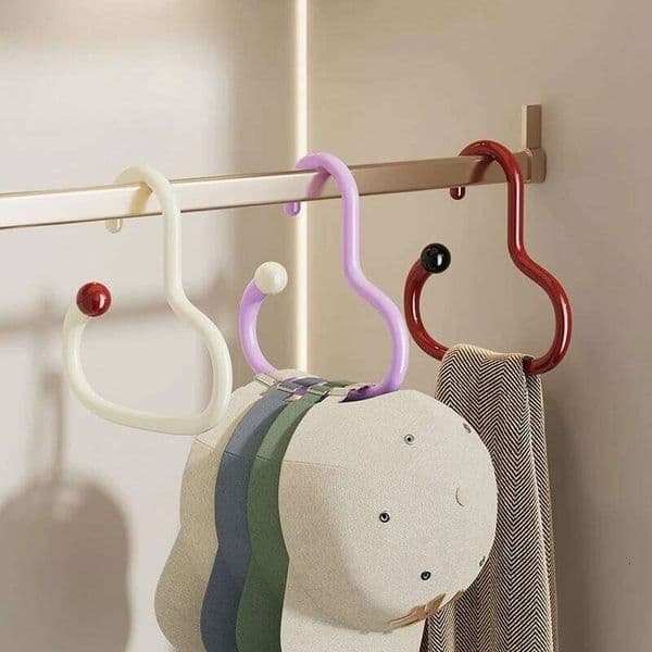 1/3PCS Dopamine Circular Scarf Display Stand Multifunctional Hook, Suitable for Bedroom Storage of Scarves and Tie Racks 26Y0113