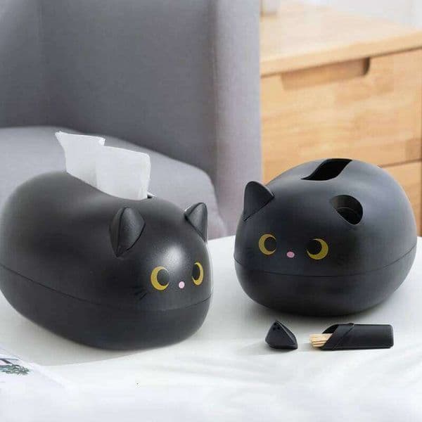 Cute Cat Tissue Napkin Storage Box Kitchen Container Desktop Toilet Paper Holder Nordic Style Home Decoration 26W0113