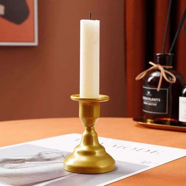 Valentine's Day 1PC, European retro gold, geometric circular iron candlestick display window home photo props metal handicrafts 26Y0114