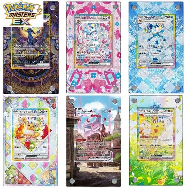 Pokemon Acrylic Squirtle Charizard Eevee Vaporeon Glaceon Leafeon Jolteon Self-Made Cartoon Anime Peripheral Card Display Stand L260114