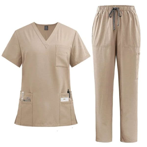 Fig Scrub Set Unisex Uniforms Fig Scrub Set Men Women Nursing Clothes Beauty Costume Nurse Scrubs Sets Doctor Dentist Workwear Clinical Tops Pants Fig 634