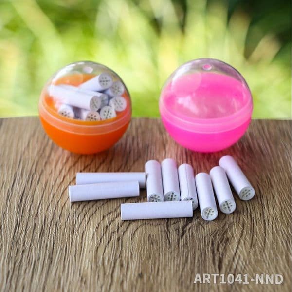 Smoking Pipes New 7mm diameter activated carbon ceramic head white filter accessories 10 pieces/twisted packaging
