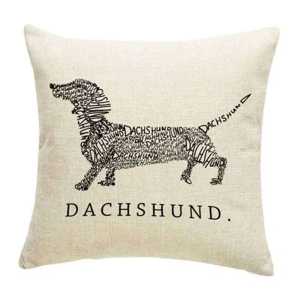 Valentine's Day Cartoon Unique Cute Small Pillowcase Animal Decorative Cushion Sausage Dog Pillow Cover Suitable for Car Sofa Home 1 26H0113