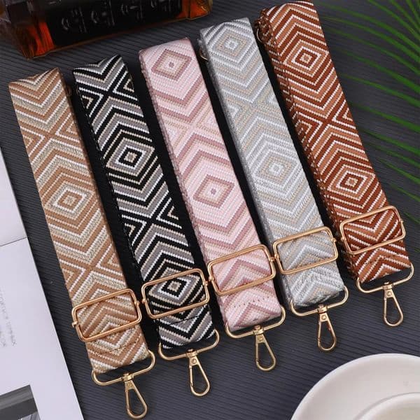 Fashionable Diamond Shoulder Strap Replaceable Multifunctional Bag Adjustable Single Travel Accessories 260114