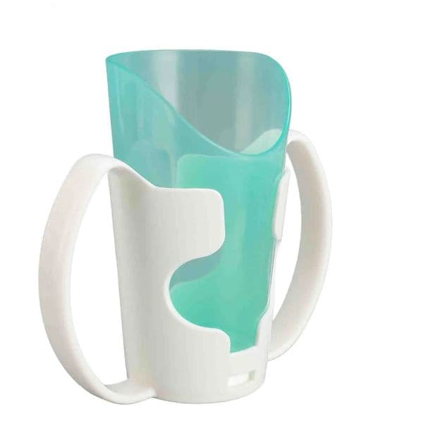 Elderly Care Cup Smoother Rim Patient Care Drinking Cup Mug Transparent Look Versatile Comfortable Use with Holder for Disabled 260107