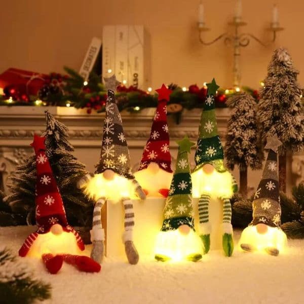 Gnome Faceless Doll Night Light Merry Christmas Decorations For Home Holiday Ornament Xmas Gift Navidad New Year designer luxury Valentine's Day