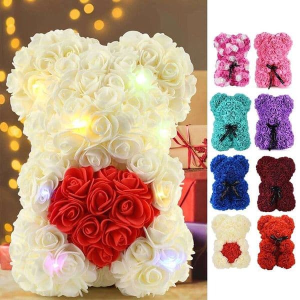 1pc 25m Artificial Flower Eternal Rose Teddy Bear for Mom Mother's Birthday Valentine's Day Anniversary Gifts & Decorations W260114